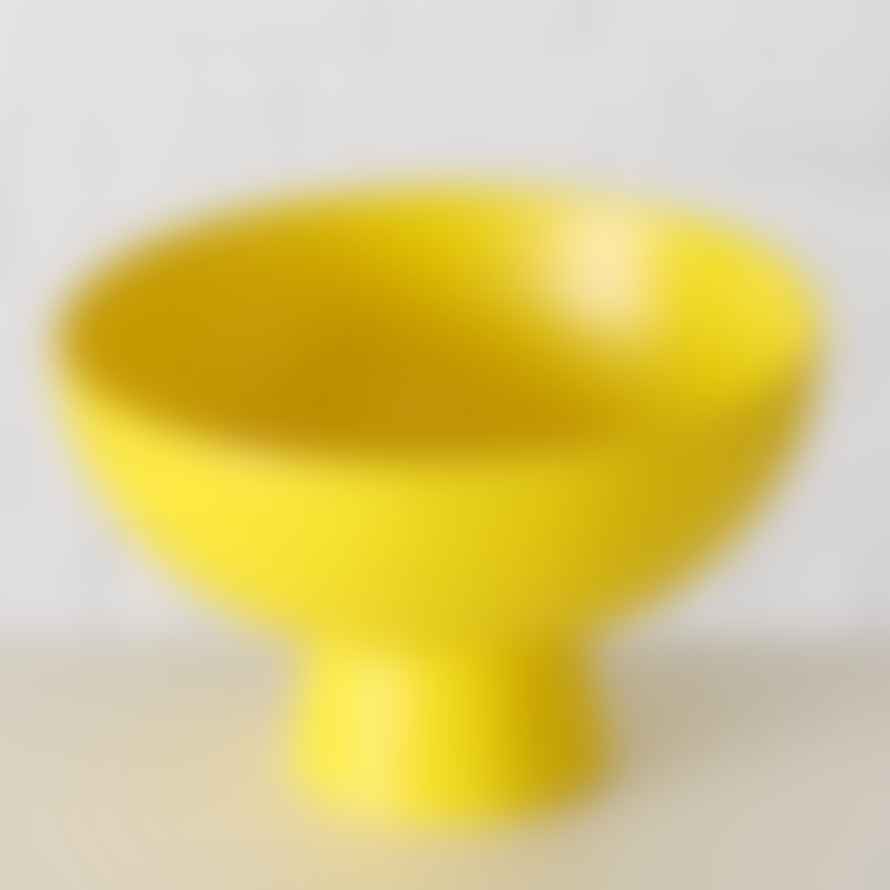 &Quirky Colour Pop Yellow Ceramic Bowl