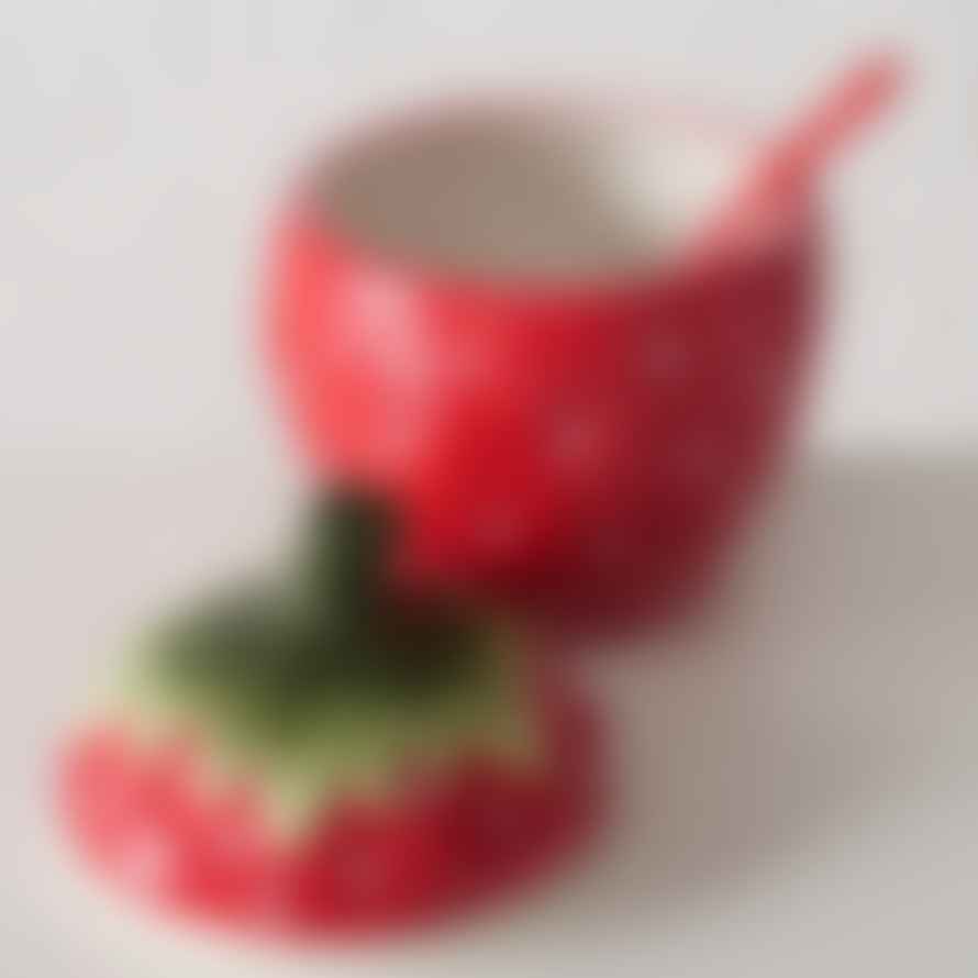 &Quirky Summer Zest Strawberry Shaped Jar