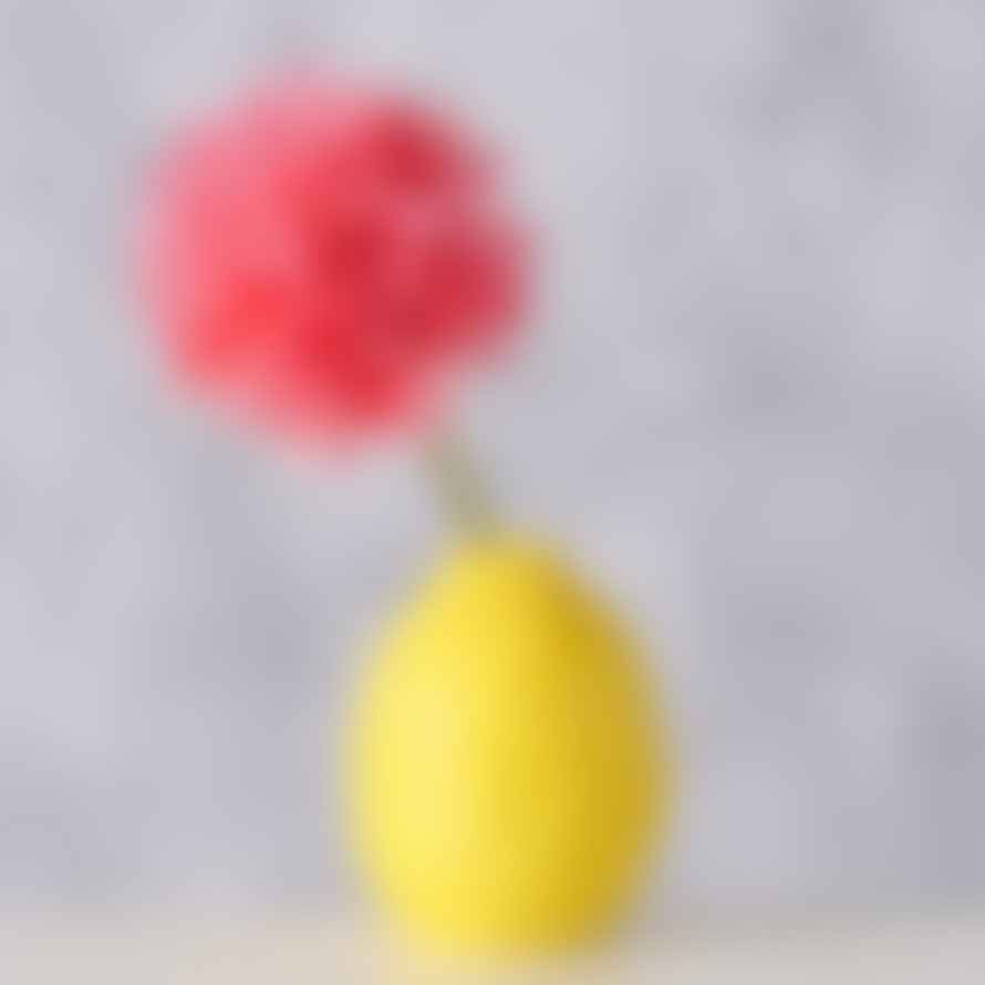 &Quirky Summer Zest Lemon Shaped Tall Mini Vase