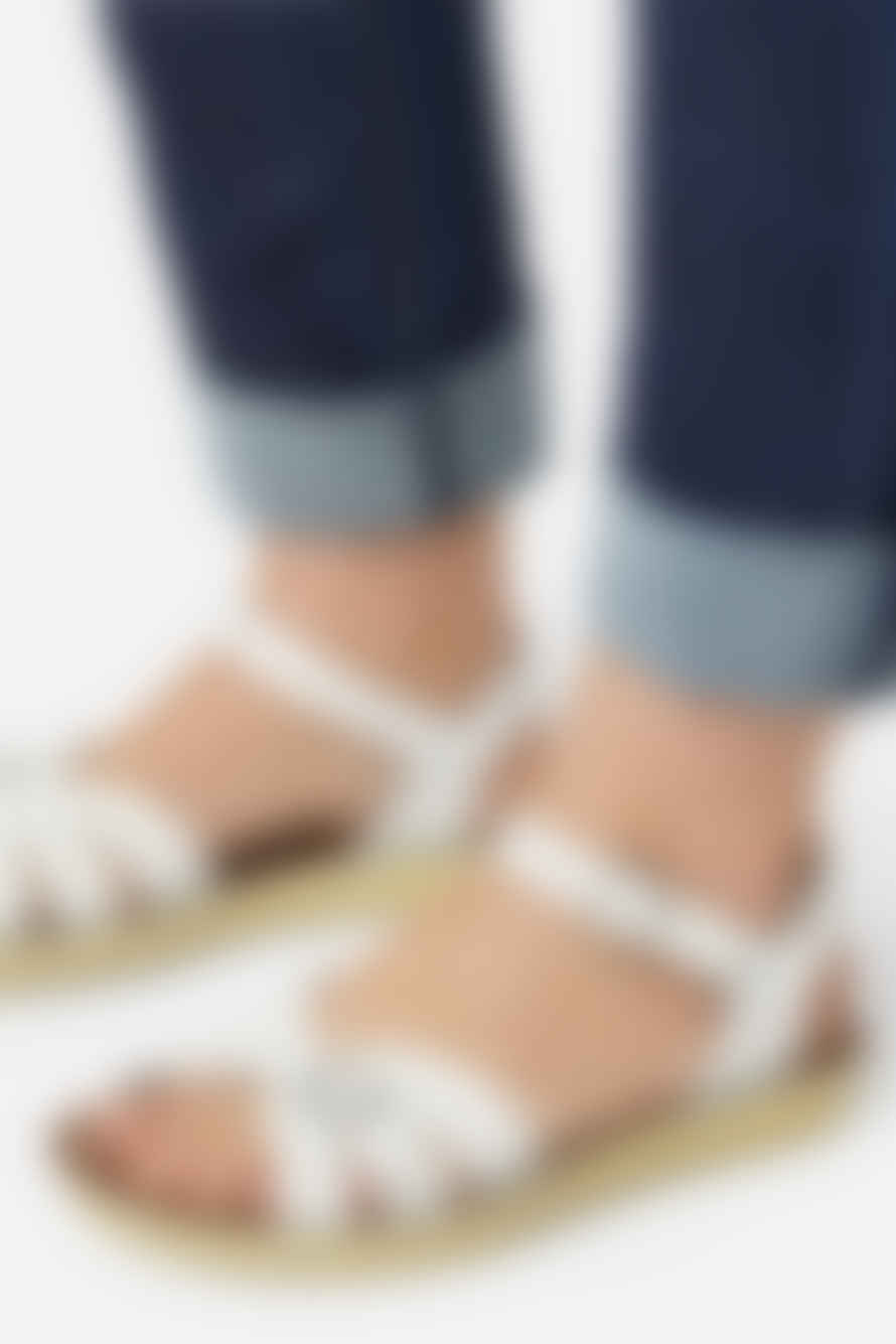 Salt-Water Boardwalk White Sandals