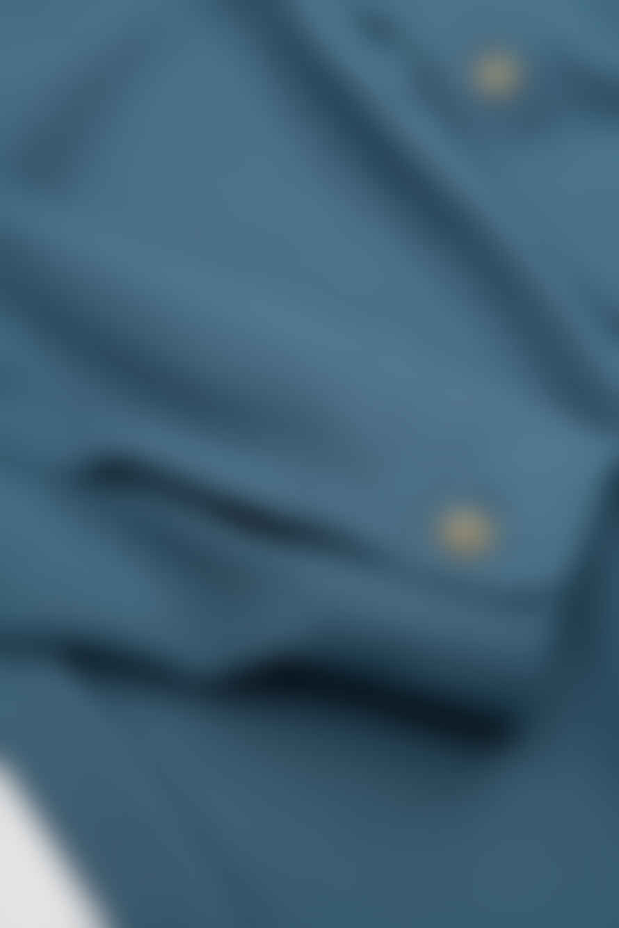Auralee Dobby Shirt Blue Gray