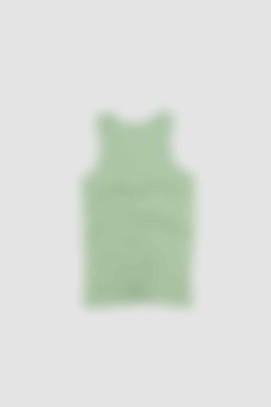 Auralee Organic Soft Rib Tank Light Green