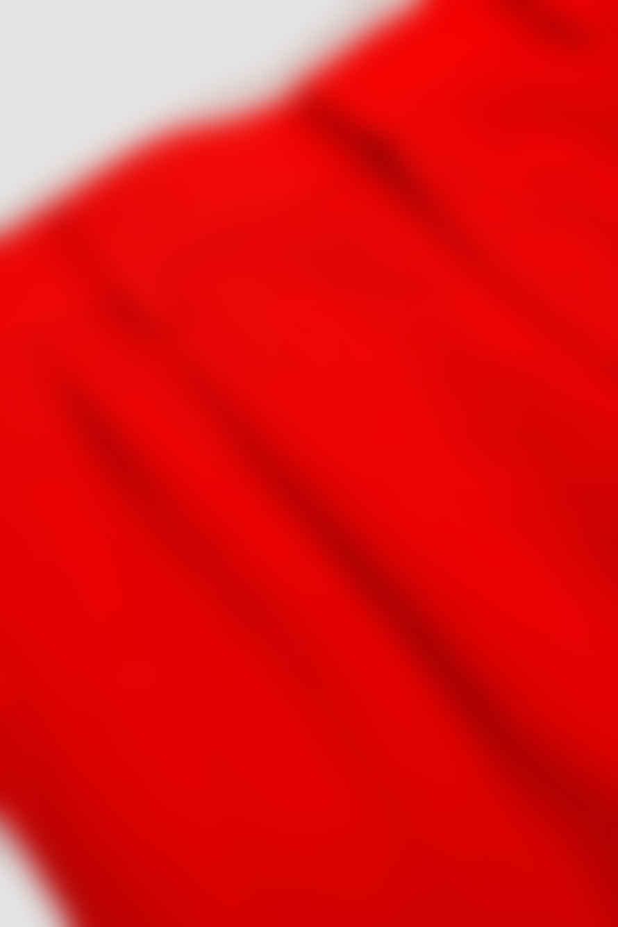 Auralee Linen Silk Tweed Slacks Red