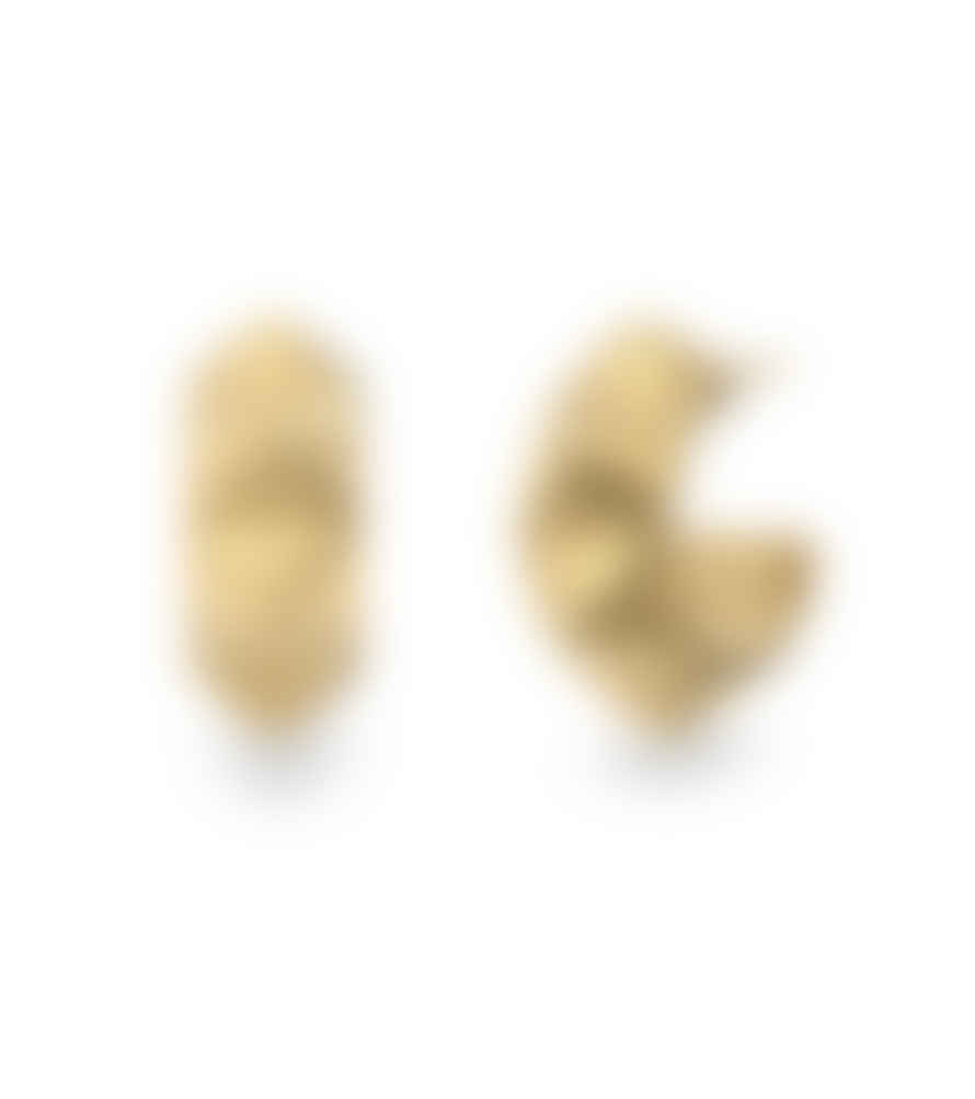 Edblad Peak Rivet Creoles Earrings - Gold