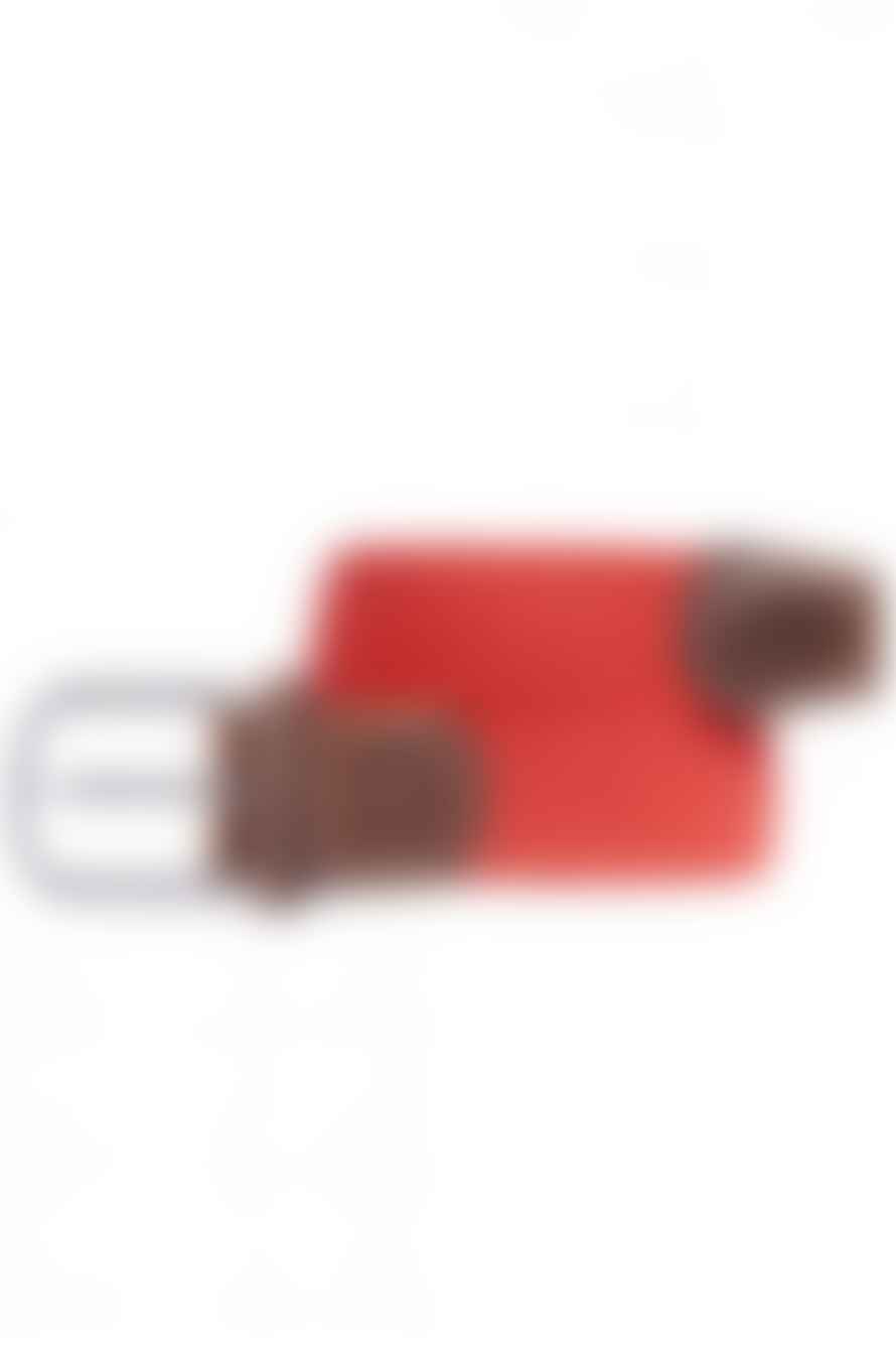 BILLYBELT Braid Belt In Carmine Red