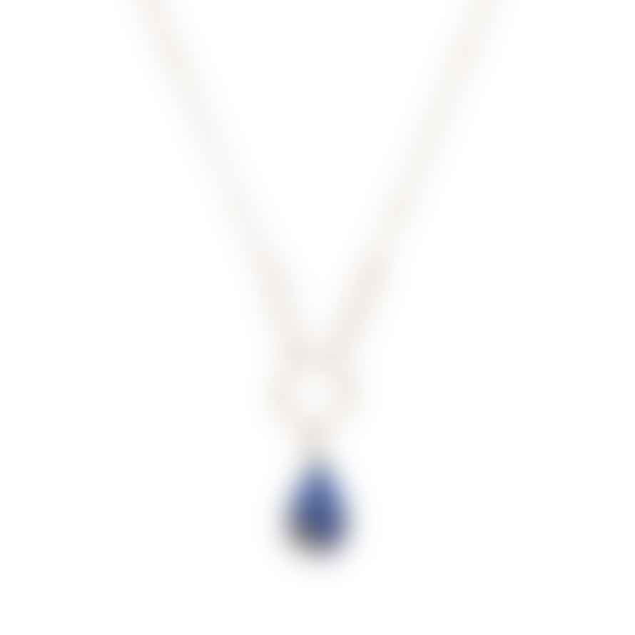 A Beautiful Story Wanted Lapis Lazuli Moonstone Silver Plated Necklace