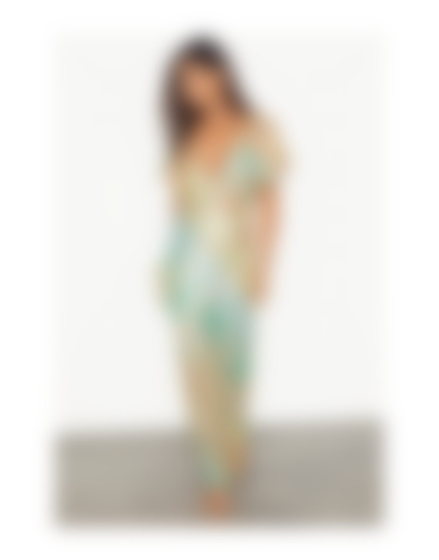 Never Fully Dressed Never Fully Dressed Elodie Gold Fleck Midi Dress Col: Pastel Multi, Si