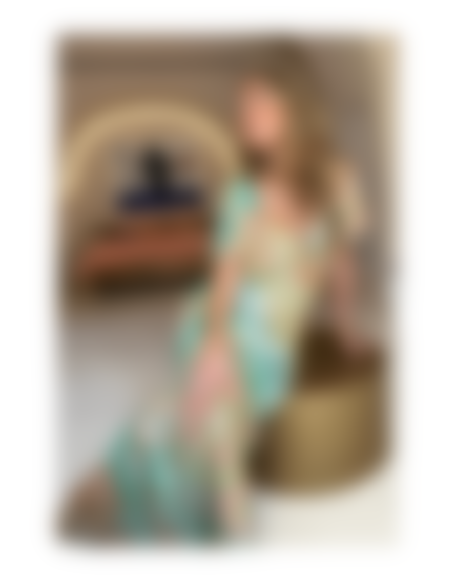 Never Fully Dressed Never Fully Dressed Elodie Gold Fleck Midi Dress Col: Pastel Multi, Si