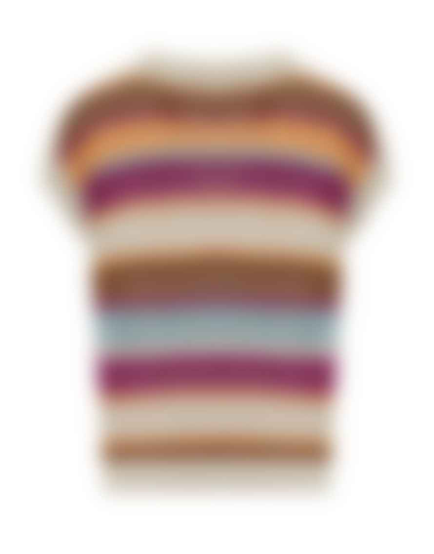 Max Mara Weekend Max Mara Weekend Acceso Multi Stripe Knitted Jumper Size: L, Col: Toba