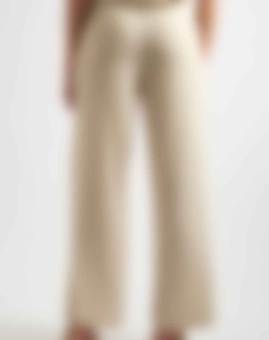 Louche London Louche - Tilde Straight Leg Trouser - Linen Mix Natural