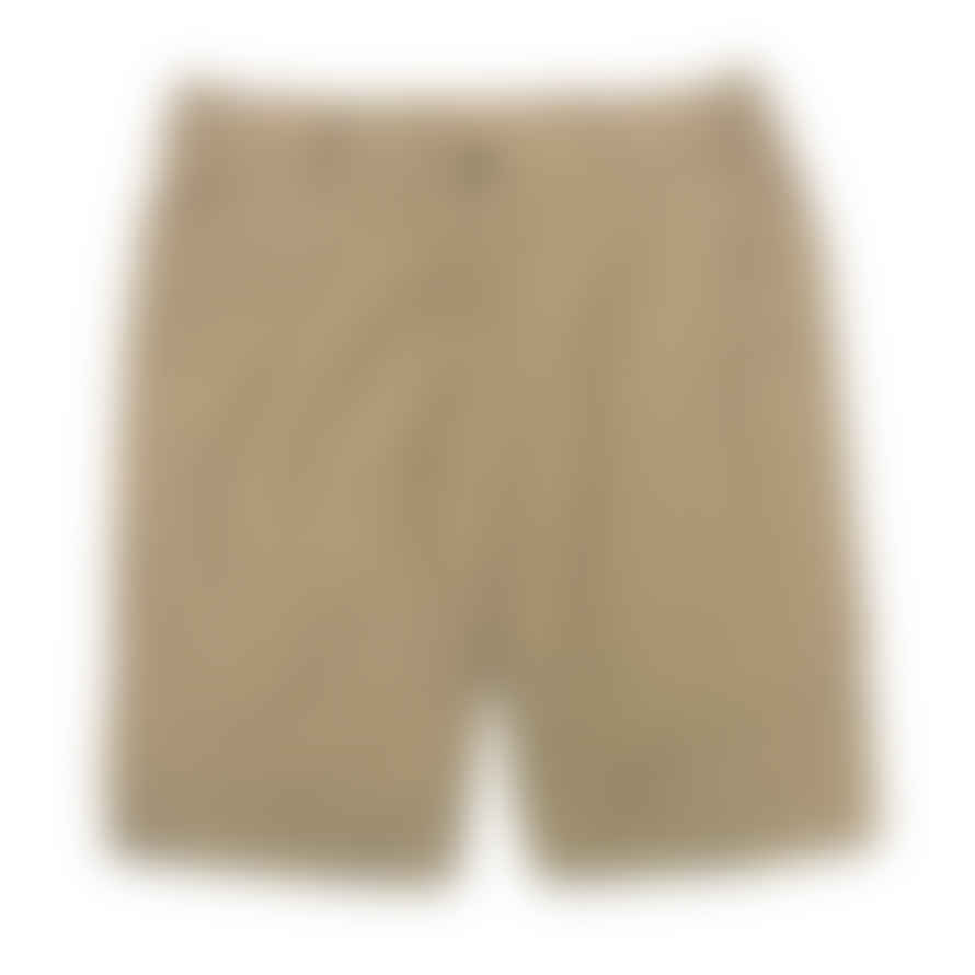 Fresh Recco Cotton Chino Shorts In Beige