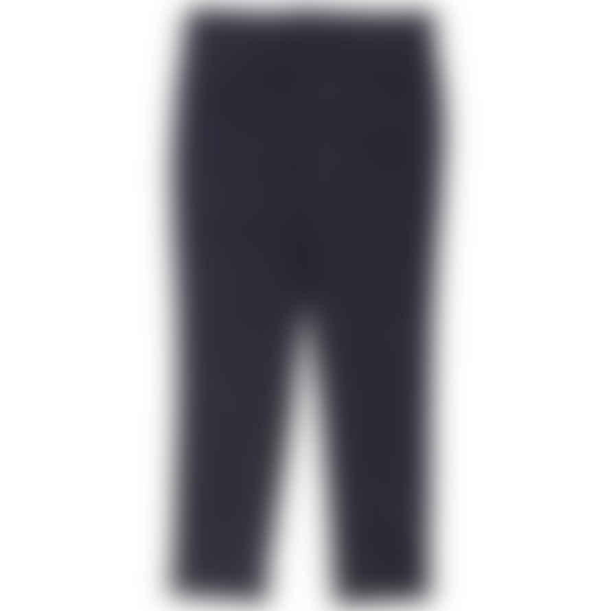 Fresh Nervi Cotton Lyocell Pleated Chino Pants In Navy