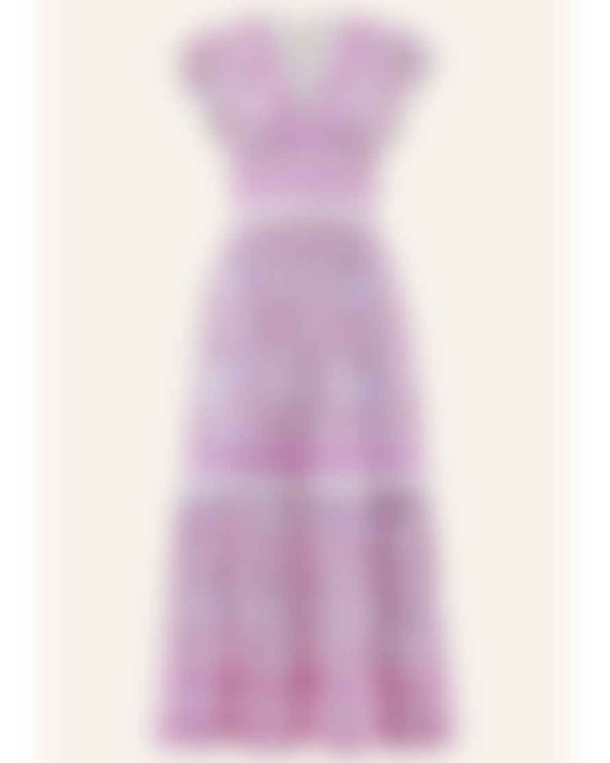 ASPIGA Pippa V Neck Dress Garden Jaal Pink