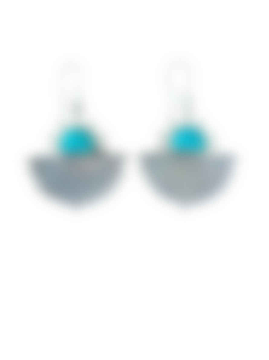 Window Dressing The Soul 925 Silver Solstice Turquoise Stone Earrings