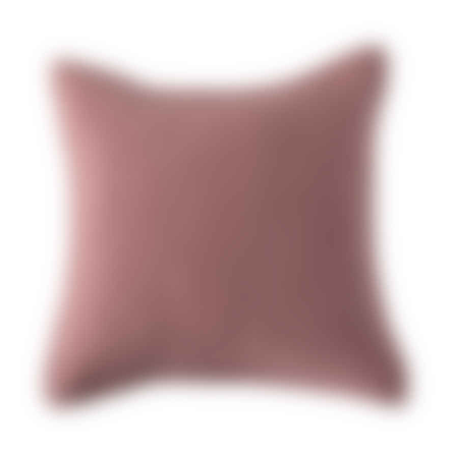 Forever England Stonewash Cotton Dark Pink Cushion With Pad
