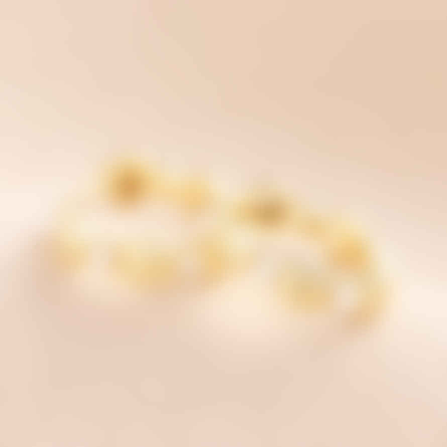 Lisa Angel Pearl And Shell Huggie Hoop Earrings In Gold