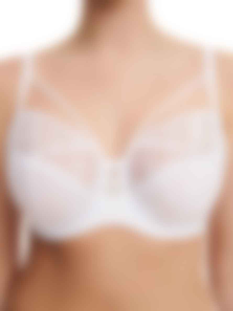 Chantelle 12s10 Graphic Support Covering Underwired Bra In White