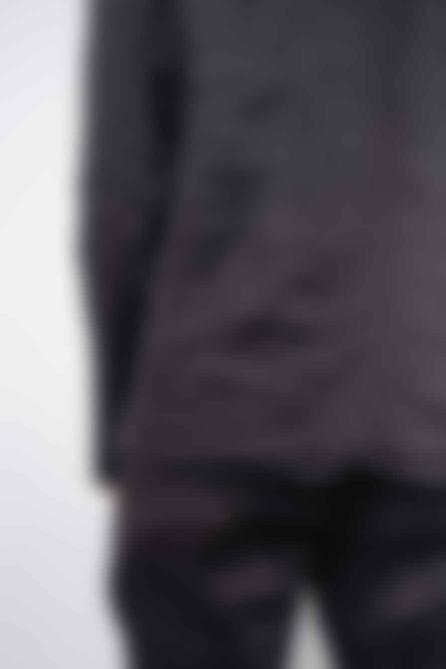 Hannes Roether Textured Design Linen Jacket Black