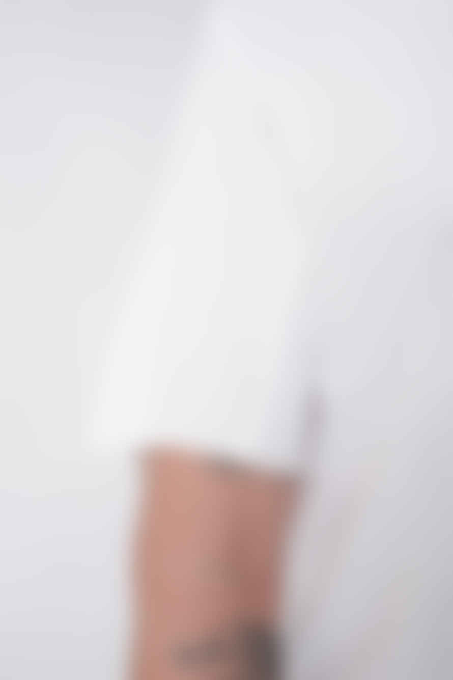 Hannes Roether Relaxed Fit Raw Neck T-shirt White