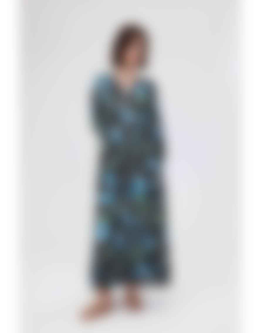 Diane Von Furstenberg Diane Von Furstenberg Vandy Tulip Fields Tie Waist Midi Dress Size: S,
