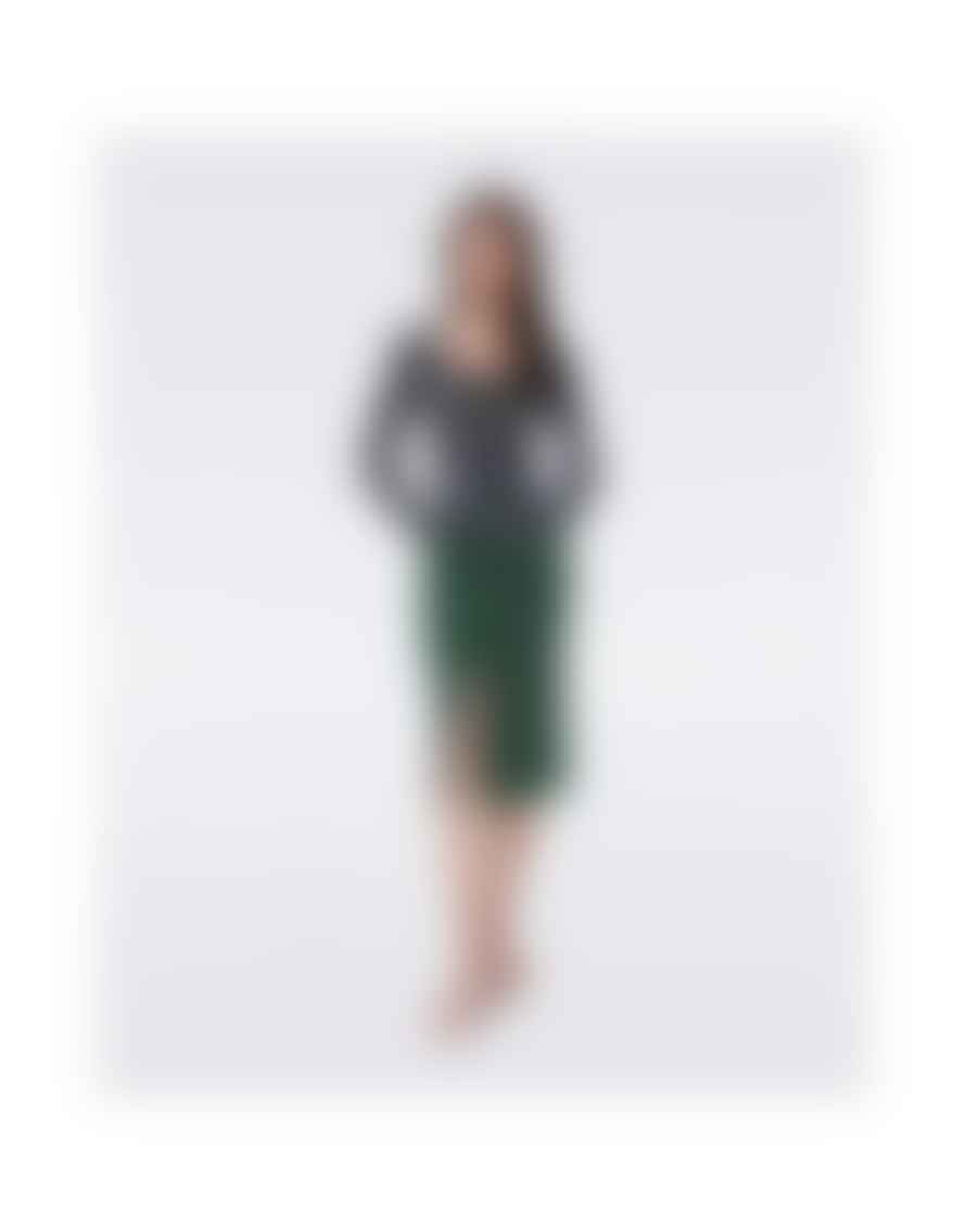 Diane Von Furstenberg Diane Von Furstenberg Willow Reversible Side Split Skirt Col: Green/pu