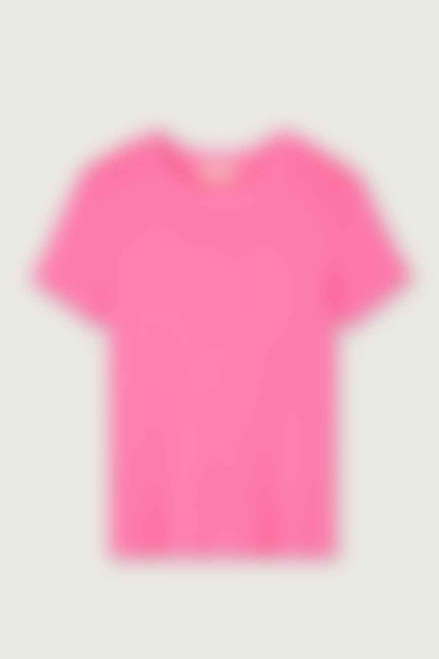 American Vintage Sonoma Short Sleeve In Pink Fluo