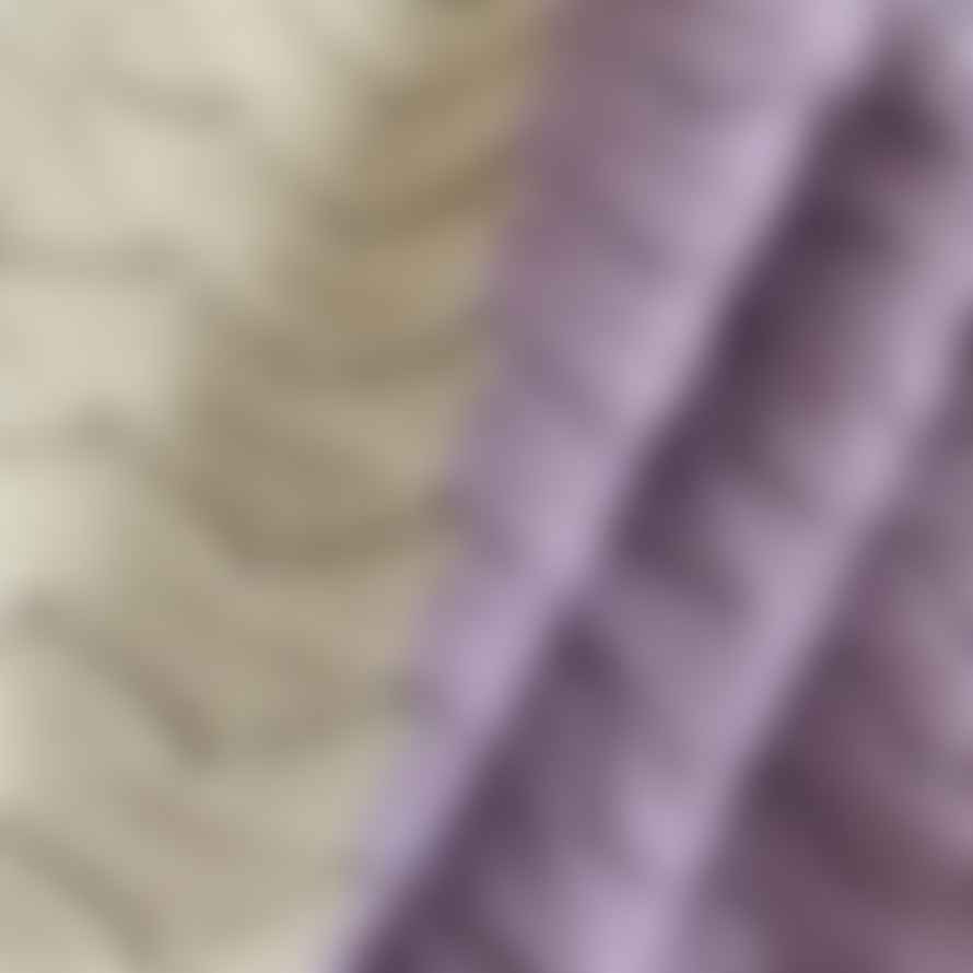 Sophie Home Textured Baby Blanket in Lilac & Cream