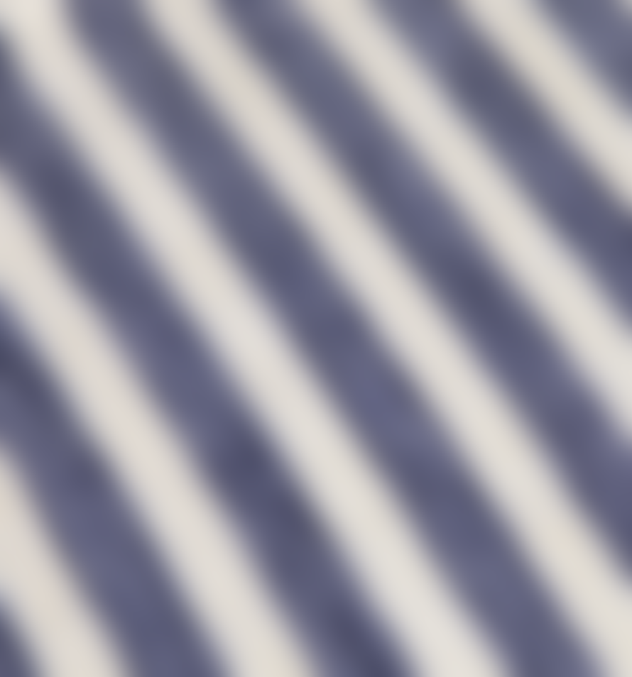 Fog Linen Work Large Coated Linen Tray, Blue Stripe