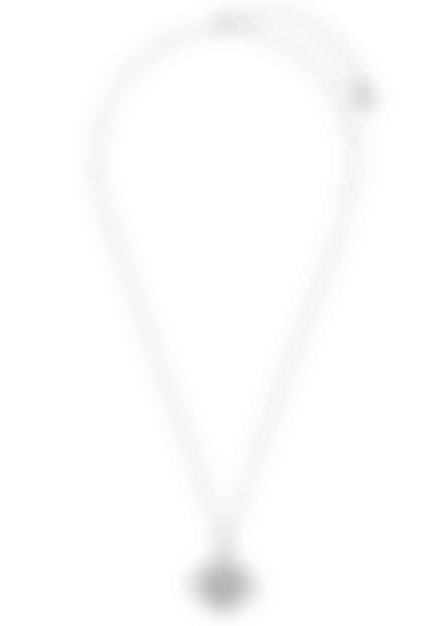 Orelia Faceted Disc Spinner Necklace - Silver