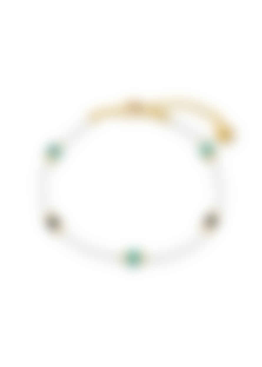 Orelia Pearl & Stone Beaded Bracelet