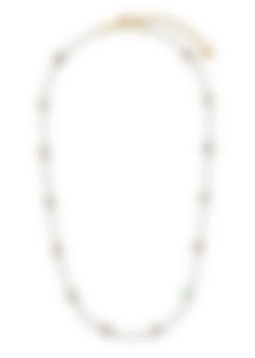 Orelia Pearl & Semi-precious Stone Beaded Necklace