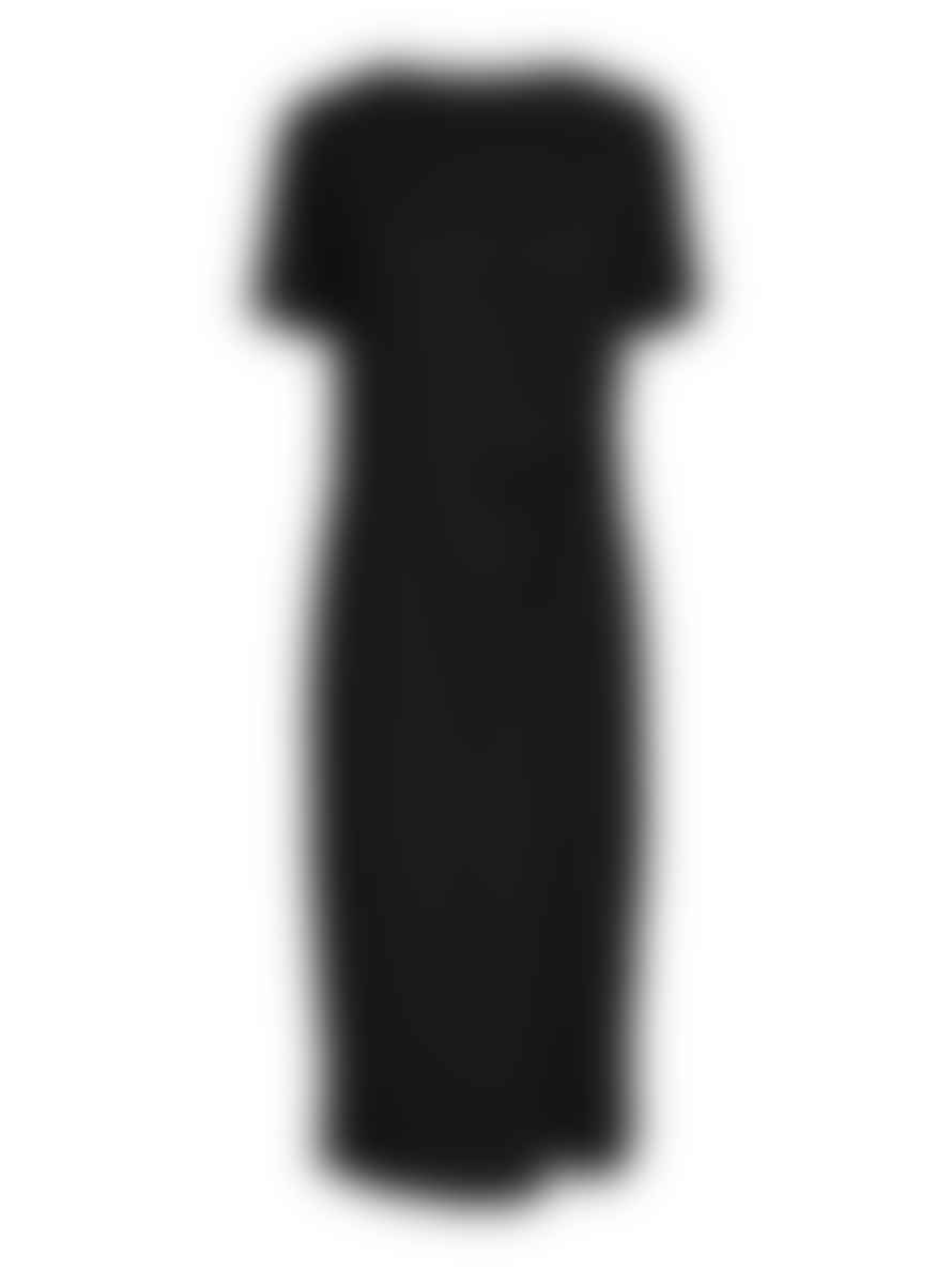 Pieces Pcanora Midi Knot Dress - Black