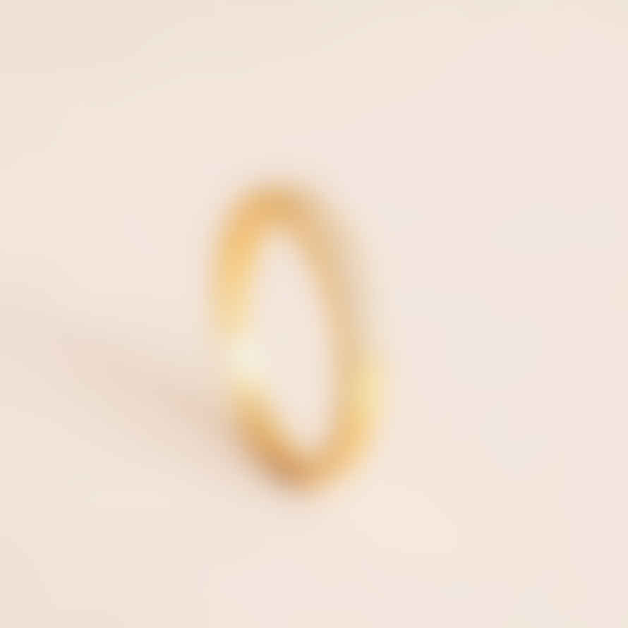 TUSKcollection Lily Gold And Clear Quartz Ring