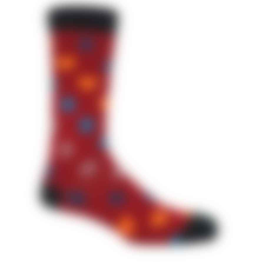 Peper Harow Royal Flush Men's Socks: Red