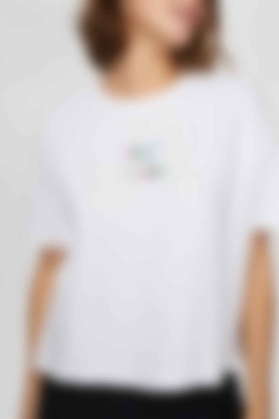 Numph Art T-shirt In Bright White