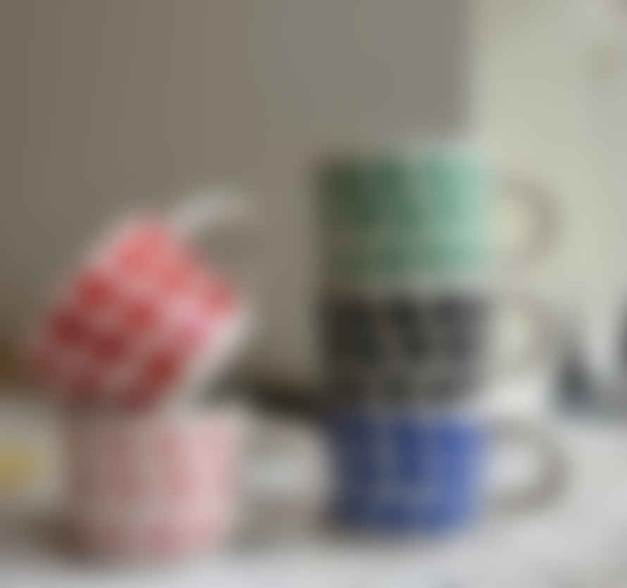 Caroline Hoy Polka Dot Handmade Mug - Various Colours