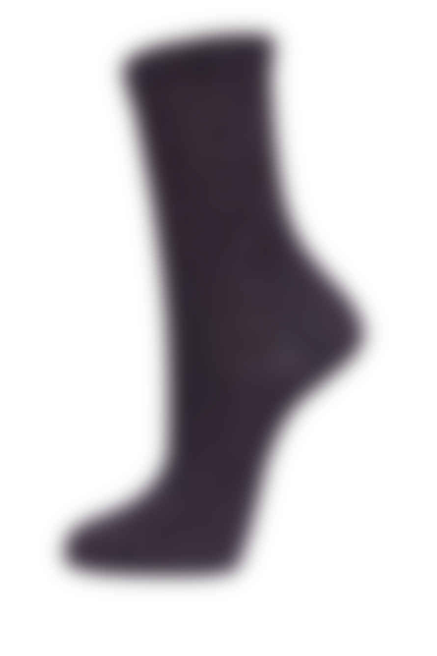 Sock Talk Womens Black Glitter Socks Pink Sparkly Ankle Socks Shimmer