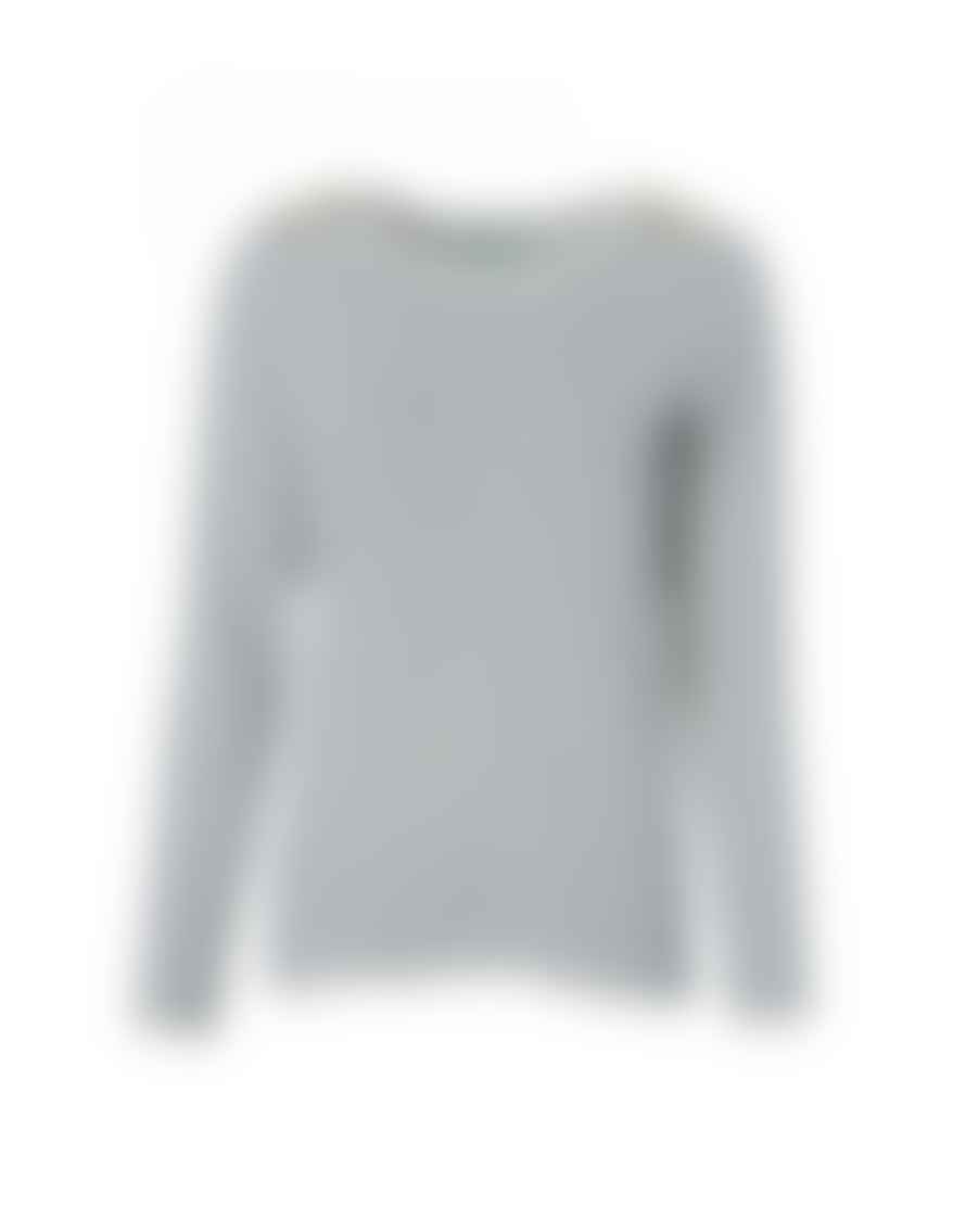 Holland Cooper Holland Cooper Padstow Long Sleeve Crew Neck T-shirt Col: Natural Ink