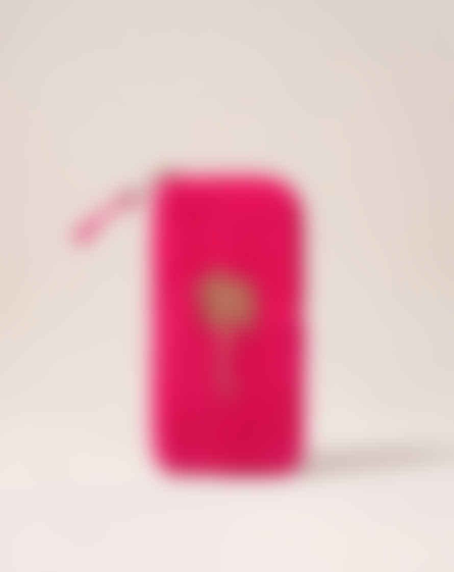 Elizabeth Scarlett - Glasses Case - Gold Palm (pink Velvet)