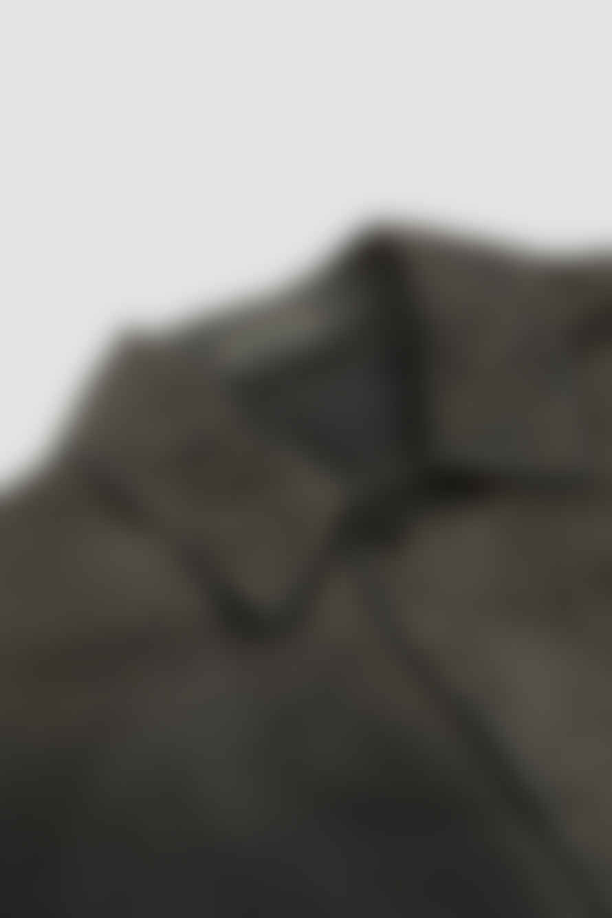 Auralee Finx Natural Gabardine Blouson Fade Ink Black