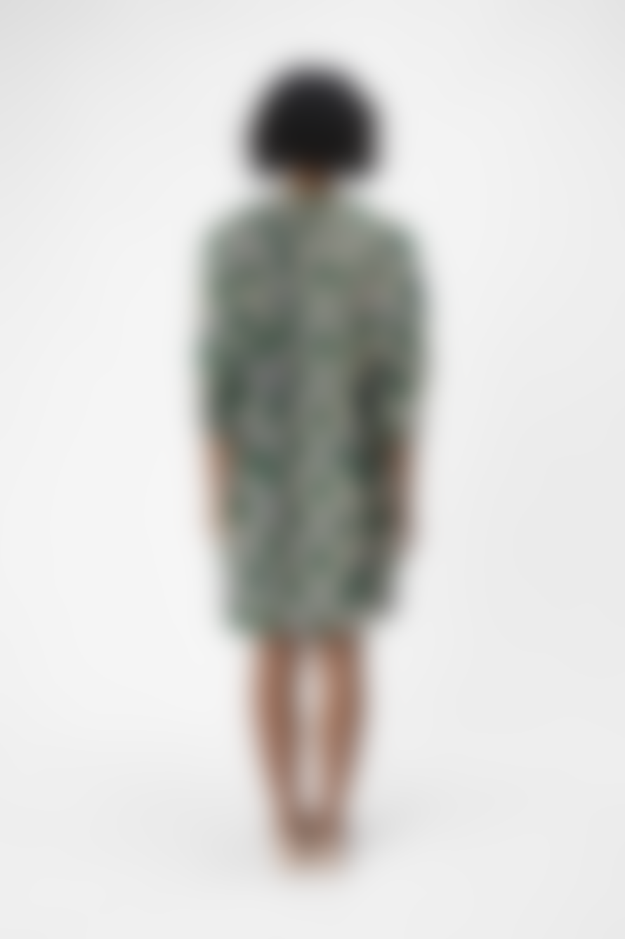 Object Emmi Treetop / White Sand 3/4 Sleeve Mini Dress