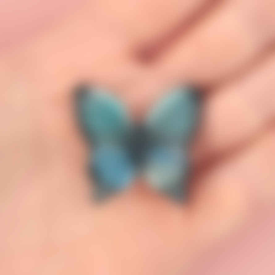 Coucou Suzette Blue Butterfly Hair Clip