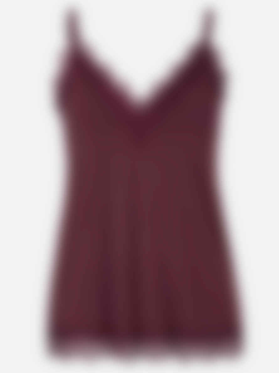 Rosemunde Billie Lace Cami - Maroon Red