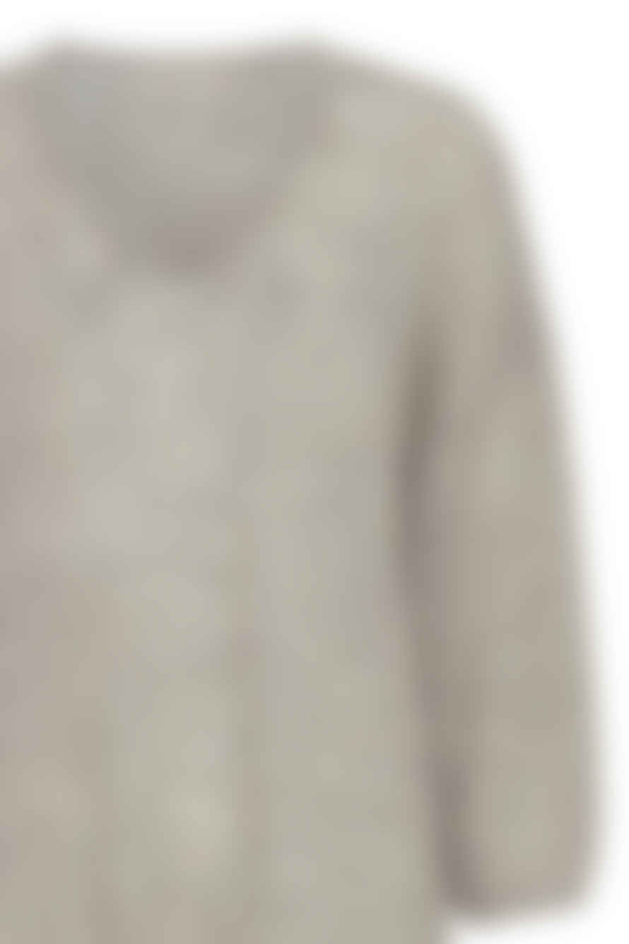 Fransa Sissel Pullover In Light Grey Melange