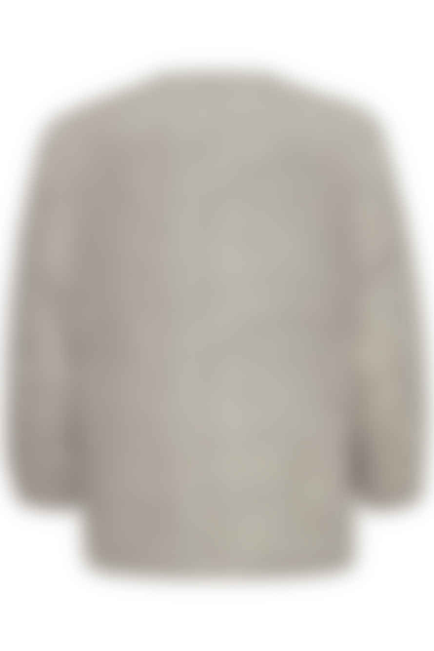 Fransa Sissel Pullover In Light Grey Melange