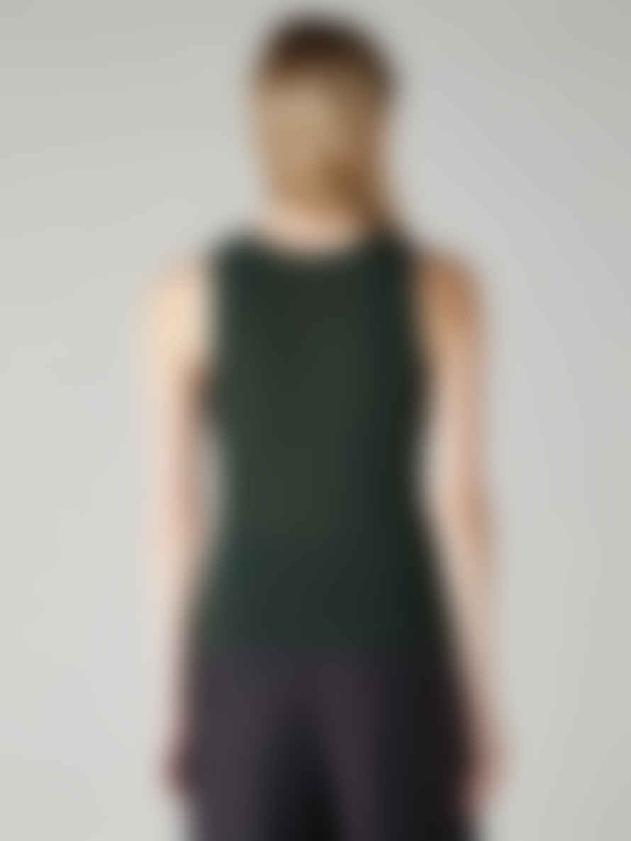 Emme Marella Veneto Vest Top Dark Green