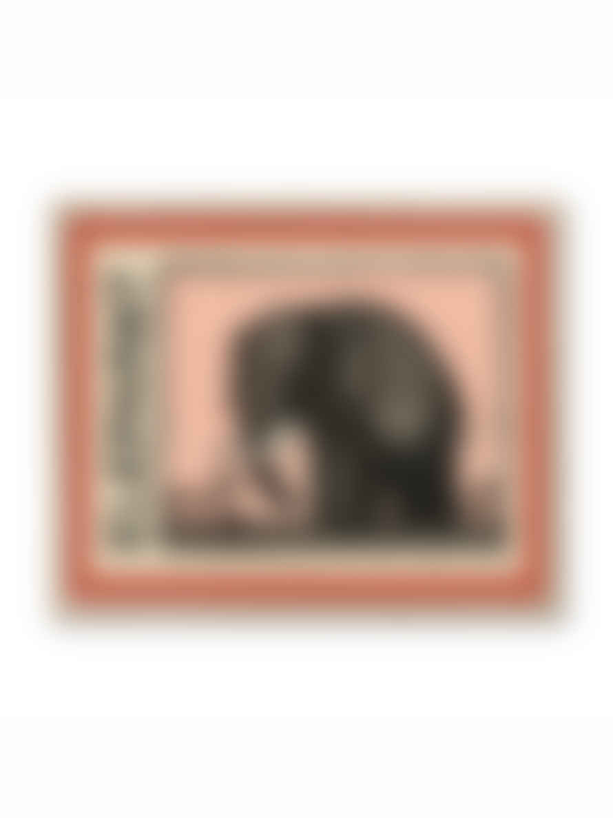 Roomytown Unframed Print Elephant Vintage Stamp - A3 Giclee Print