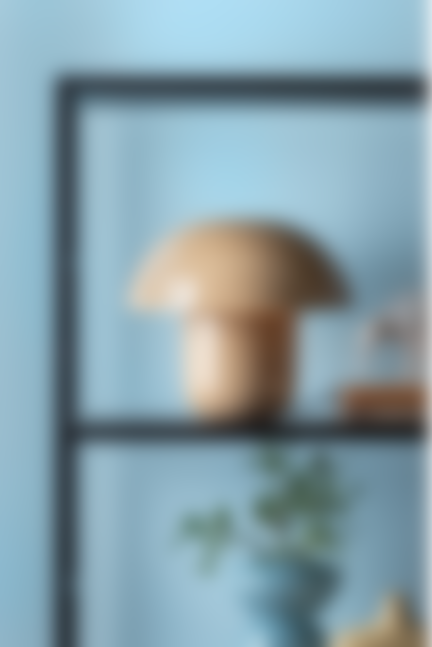 Leitmotiv Soft Brown Fat Mushroom Table Lamp