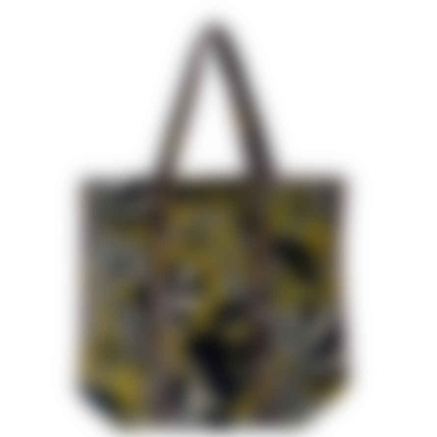 SIXTON LONDON Madagascar Velvet Tote Bag Monochrome Floral - Large