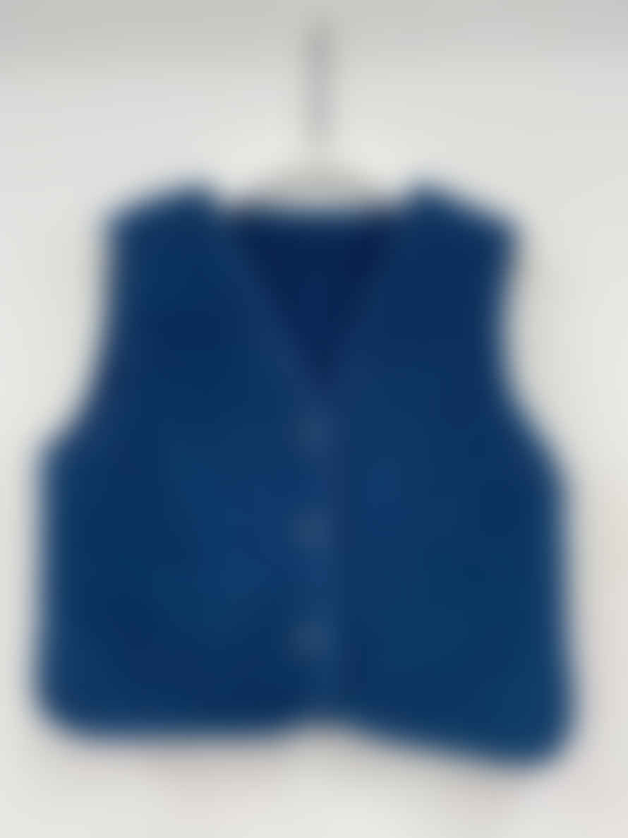 Beaumont Organic Rutland Gilet Sample In Navy Size S